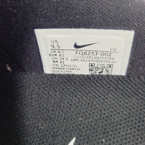 NEW Nike Clogposite Slippers Slides FQ8257-002 Size 9.5 Silver Chrome Black main image 7